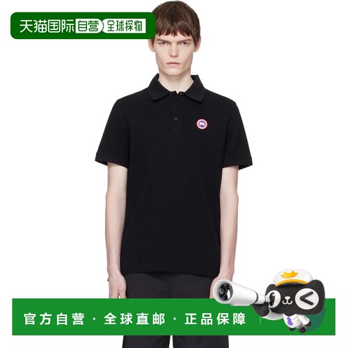 香港直邮Canada Goose 加拿大鹅 男士 黑色 Beckley Polo 衫