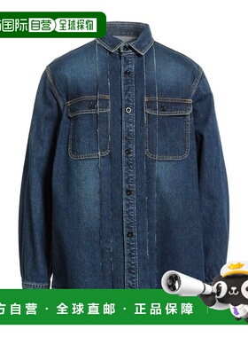 1h可退 香港直邮Sacai 男士 牛仔布衬衫 blue蓝色 舒适时尚