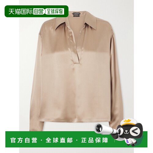 1h可退 美国直邮Tom Ford 汤姆 福特 女士 真丝缎衫 TS2144FAX172