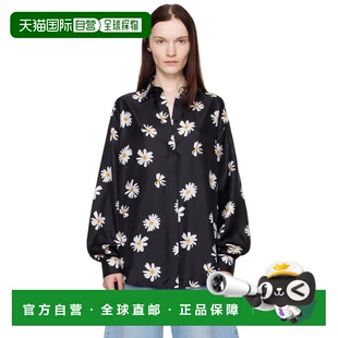 1h可退 香港直邮Moschino 莫斯奇诺 女士 黑色 Allover Daisy 衬