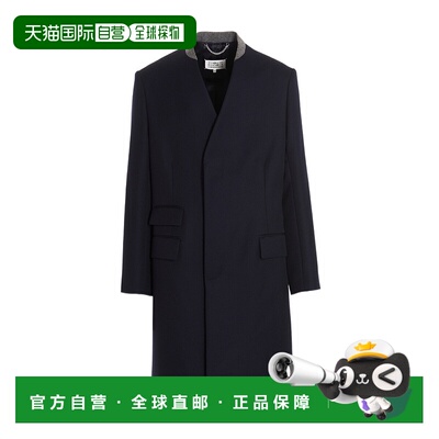 香港直邮Maison Margiela 长款单排扣羊毛大衣 SI1AA0001S48109