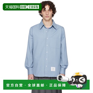 1h可退 香港直邮Thom Browne 汤姆 布朗 男士 蓝色 Straight Fit