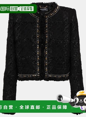 香港直邮Versace 范思哲 女士 精饰花呢夹克 001180
