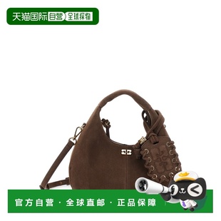 1h可退 香港直邮GANNI 甘尼 女士 Hanging on the 棕色可调节背带