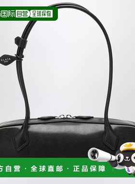 1h可退 香港直邮alaia 女士 TECKEL 黑色皮革包包 AA1S06033CA212
