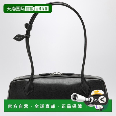 1h可退 香港直邮alaia 女士 TECKEL 黑色皮革包包 AA1S06033CA212