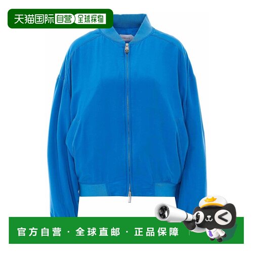 1h可退 香港直邮versace 范思哲 女士 丝/府绸拉链套头上衣 10250
