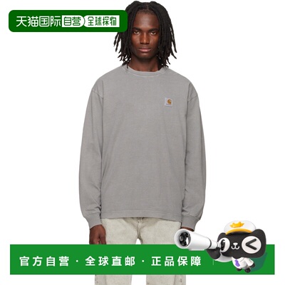 香港直邮CARHARTT WIP 男士 灰色 Long Sleeve Nelson T恤 I02994