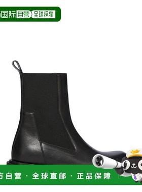 香港直邮Rick Owens 圆头短筒靴 RU01F2822LOO