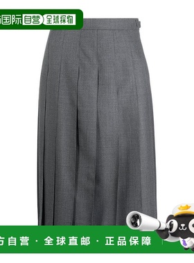 香港直邮Thom Browne 条纹褶饰半身裙 FGC400V00626a字裙