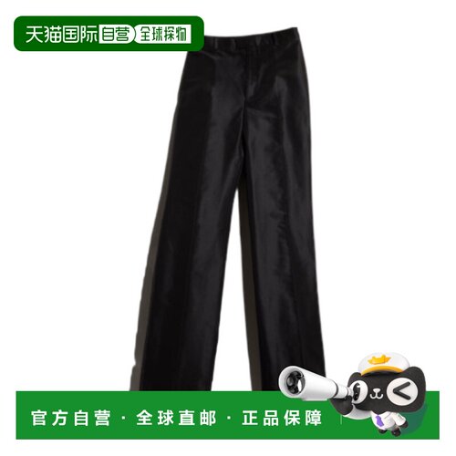 Gucci 精纺真丝斜纹裤 865225ZAU9E裤子阔腿裤西【付后1h可退】