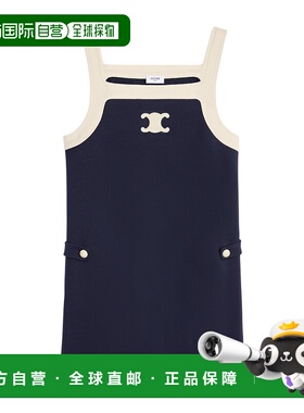 香港直邮Celine 羊毛方领连衣裙 2X26N759Y.背带裙