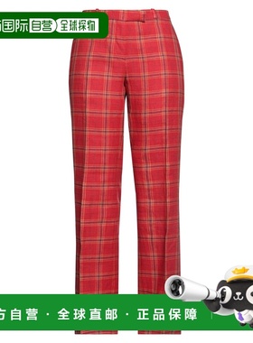 1h可退 香港直邮Etro 艾特罗 女士 休闲长裤 red红色 舒适时尚
