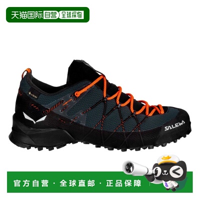 欧洲直邮自营SALEWA WILDFIRE男士徒步鞋网布防滑休闲鞋藏青色