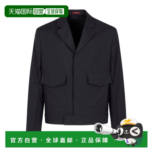 1h可退 香港直邮Gucci 古驰 男士 压花羊毛华达呢夹克 809595Z7AL