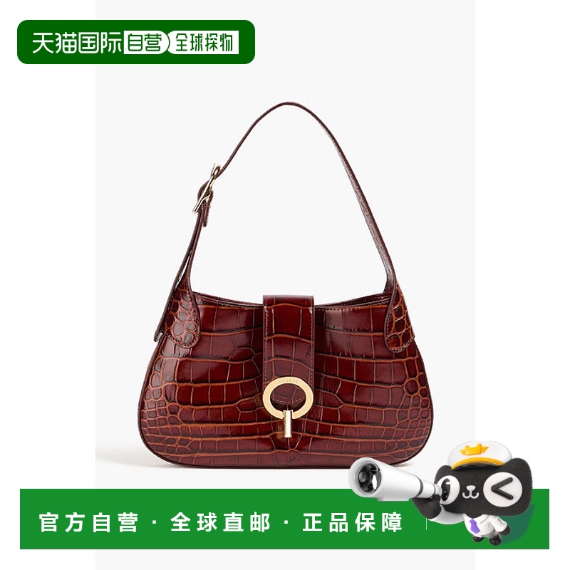 1h可退 香港直邮Sandro 女士 Janet 鳄鱼皮革感肩包 SFASA01138MA