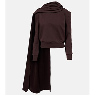 女士 垂褶围巾领棉质卫衣 butrym 香港直邮magda