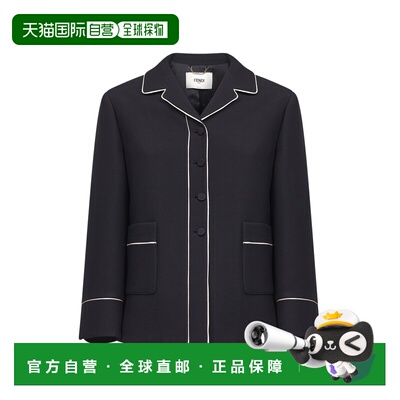 1h可退 香港直邮FENDI 女士西服 FJ7665AC4GF0GME SS2026 黑色 Bl