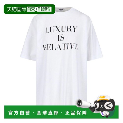 1h可退 香港直邮MOSCHINO 女士T恤 252D070154421001 AW2025 白色