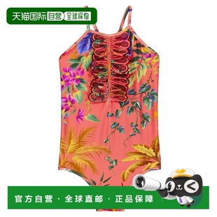 1h可退 香港直邮ZIMMERMANN 女童 Tropicana 花朵泳衣童装
