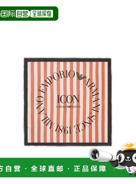 香港直邮Emporio Armani 徽标丝巾 EW004043AF23574围巾