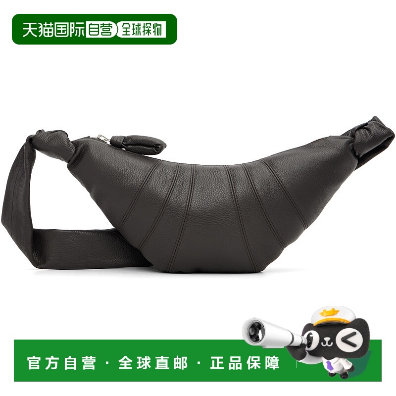 1h可退 香港直邮Lemaire 男士 棕色小号 Croissant 单肩包 BG0003
