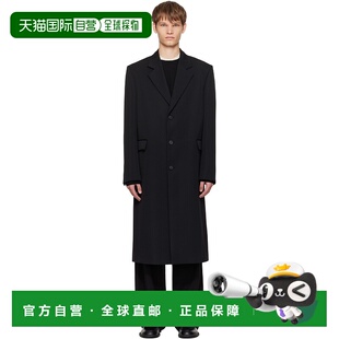 香港直邮The Row 男士 黑色 Compa 大衣 1082W4081西装呢大衣