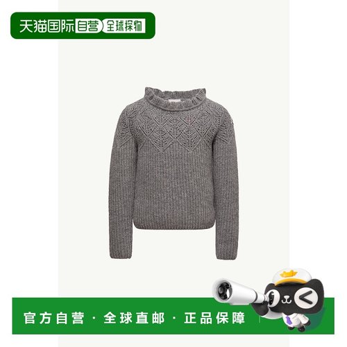 欧洲直邮MONCLER (2025) 荷叶边羊毛毛衣