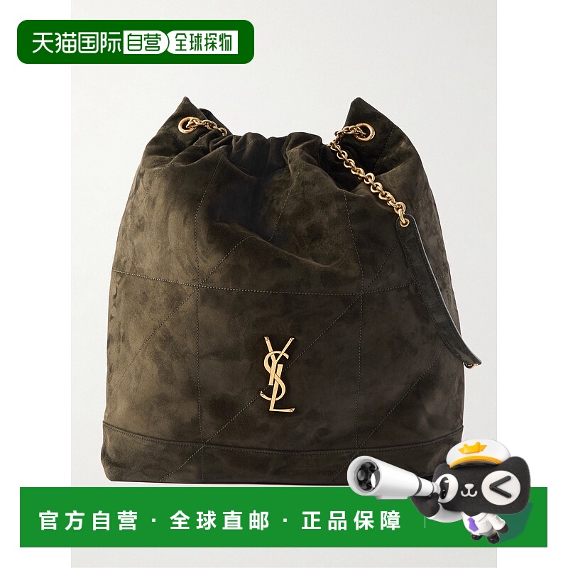 香港直邮Saint Laurent 圣罗兰 女士 Jamie 绗缝绒面革肩包 82835