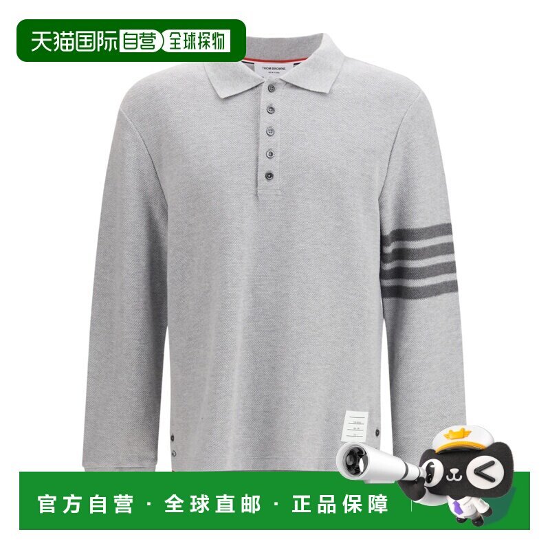1h可退 香港直邮Thom Browne 翻领长袖Polo衫 MJP234AJ0248男装