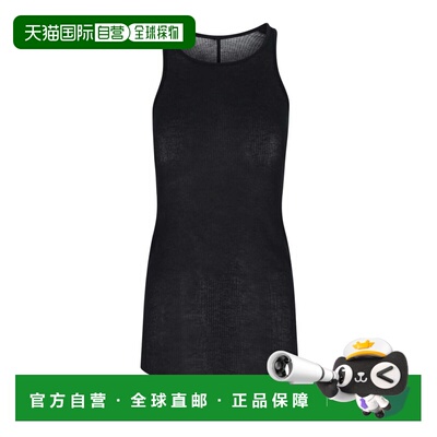香港直邮RICK OWENS 女士T恤 RP02E4101RC09 AW2025 黑色 Top Bas