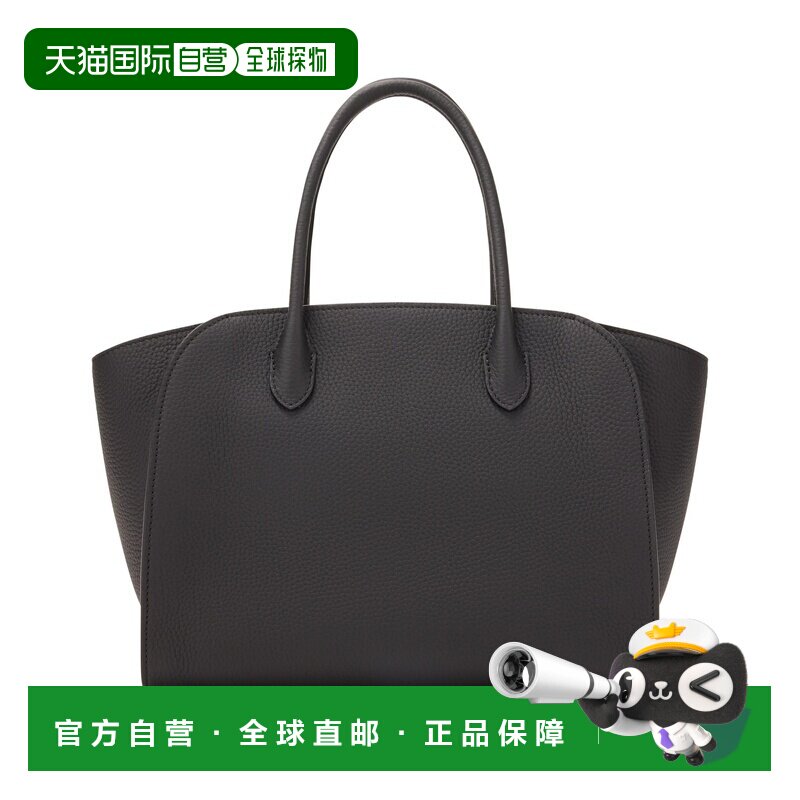 自营欧洲直邮THE ROW Marlo 12女士黑色水牛皮托特包图片