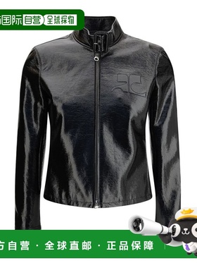 1h可退 香港直邮Courreges 女士 搭扣領拉鍊都會夾克 126CBL331VY