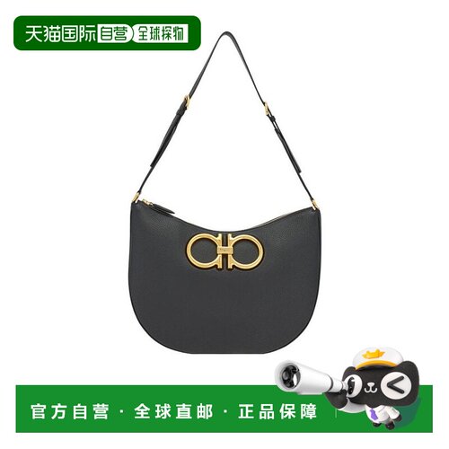 香港直邮Salvatore Ferragamo MAXI GANCIO 半月形单肩包 212886