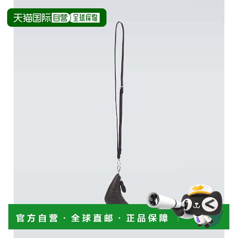 1h可退 香港直邮Lemaire 男士 牛角包形皮革有肩带零钱包牛皮