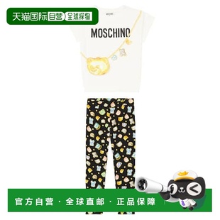 香港直邮Moschino 莫斯奇诺 女童 T-shirt and leggings 印花棉质