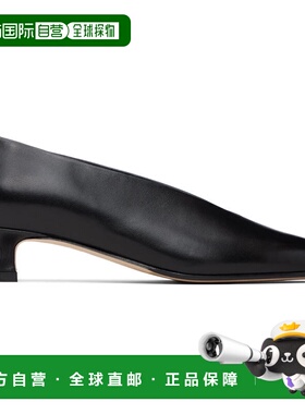 1h可退 香港直邮aeyde 女士 黑色 Clara Pointed-Toe 低跟鞋 A11P
