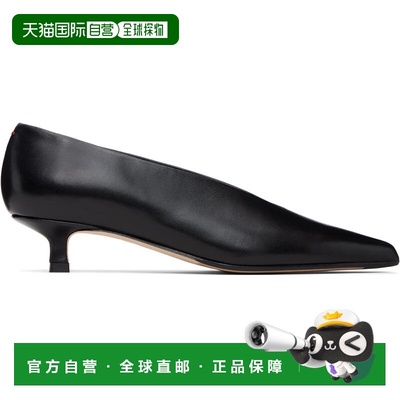 1h可退 香港直邮aeyde 女士 黑色 Clara Pointed-Toe 低跟鞋 A11P