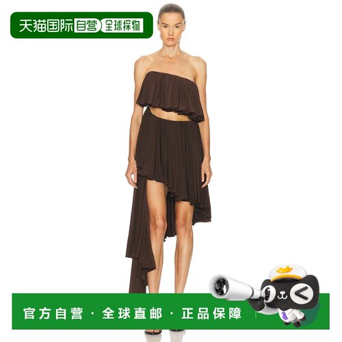 香港直邮alaia 女士 螺旋形连衣裙 AA9R2581J050A【付后1h可退】