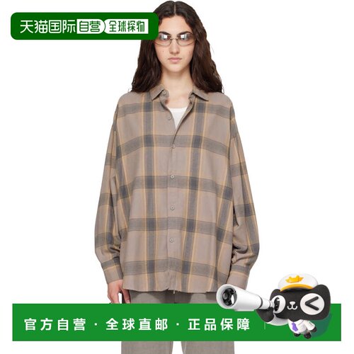 香港直邮essentials fear of god 女士 灰褐色纽扣衬衫 RW0031601