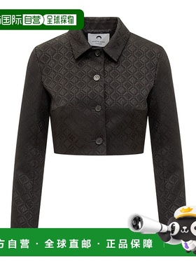 香港直邮Marine Serre Moon Diamant 提花短款休闲夹克 WJA025CWO