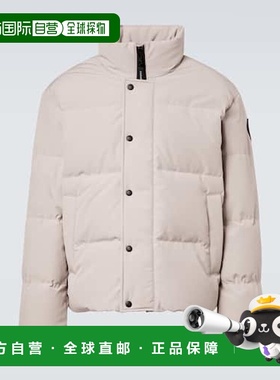 香港直邮Canada Goose 加拿大鹅 男士 Bayview 黑色标志羽绒夹克