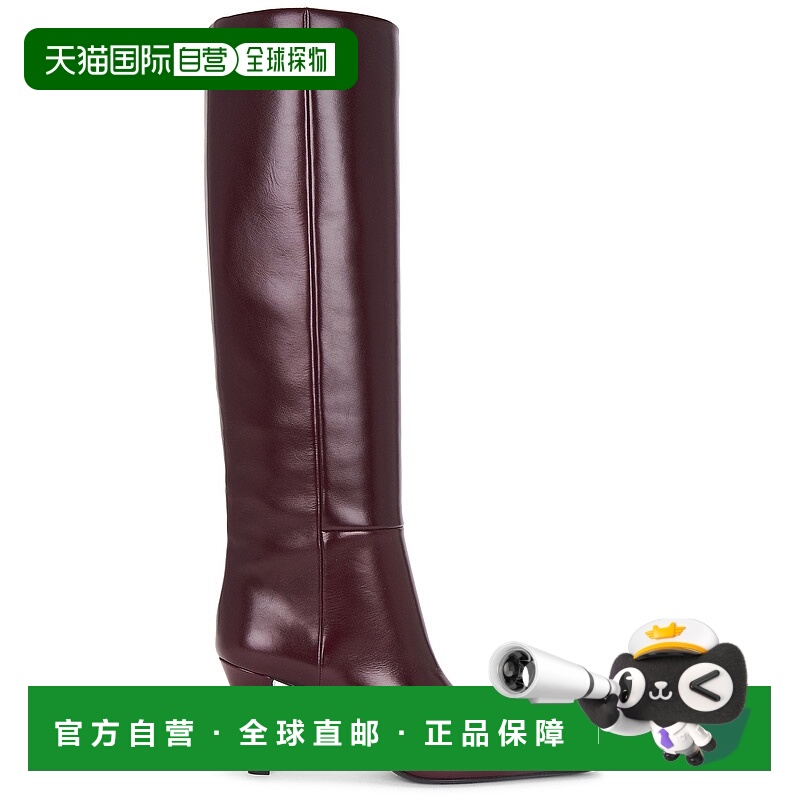 1h可退 香港直邮Saint Laurent 圣罗兰 女士 Jill 漆皮及膝靴子 8