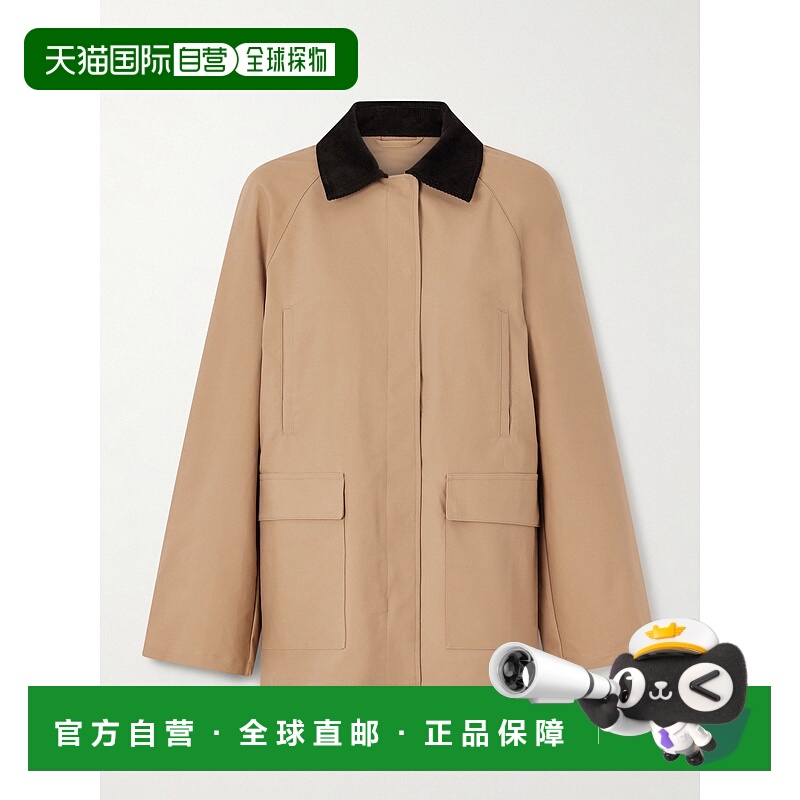 toteme 女士 夏装国家灯芯绒饰边涂层帆布夹克 252WRO018