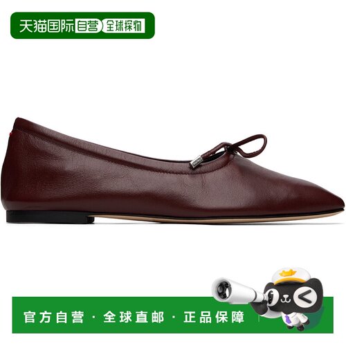 香港直邮aeyde 女士 酒红色 Nomi Glove 芭蕾鞋 A11FL07400740122