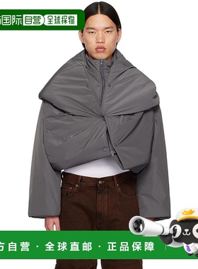 1h可退 香港直邮Y PROJECT 男士 灰色 Snap Off 夹克 103JA001