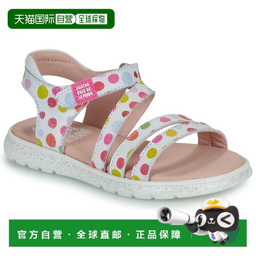 欧洲直邮Agatha Ruiz de la Prada  女孩鞋子 凉鞋 春夏 白色 COO