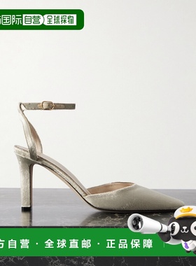 香港直邮The Row 女士 Carla 天鹅绒浅口鞋 F1694W01高跟鞋单鞋