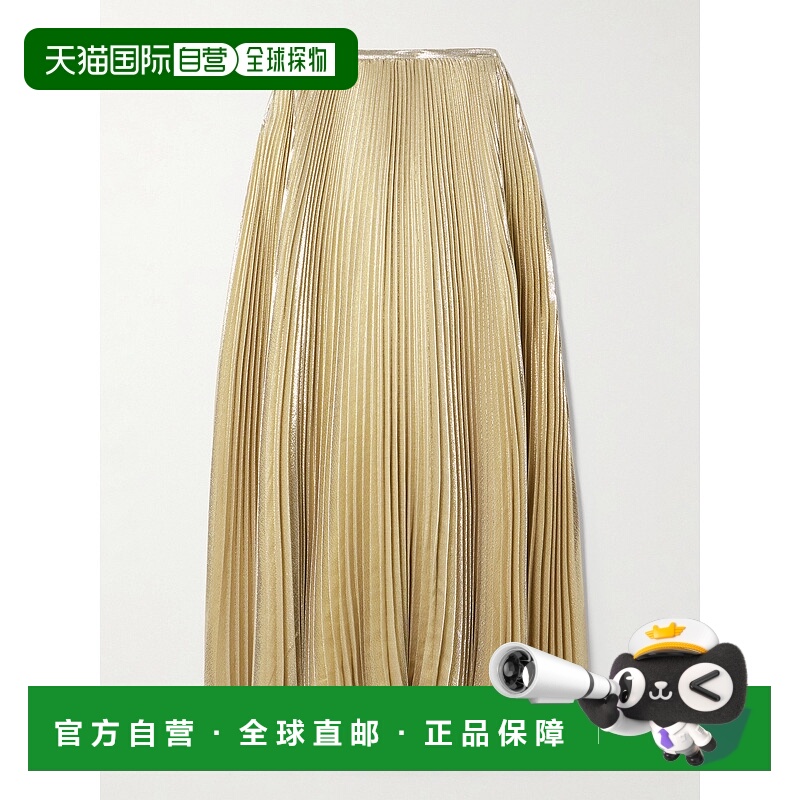 香港直邮JOSEPH 约瑟夫 女士 Essai 金属感泡泡纱真丝混纺中长半