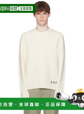 香港直邮A.P.C. 男士 灰白色 Edward 毛衣 WVBDJH23059